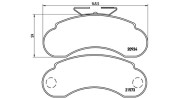 363700450021 Sada brzdových destiček, kotoučová brzda MAGNETI MARELLI