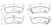 363700450044 Sada brzdových destiček, kotoučová brzda MAGNETI MARELLI