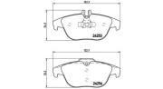 363700550068 Sada brzdových destiček, kotoučová brzda MAGNETI MARELLI