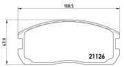 363700454009 Sada brzdových destiček, kotoučová brzda MAGNETI MARELLI