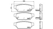 363700454016 Sada brzdových destiček, kotoučová brzda MAGNETI MARELLI