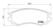 363700456028 Sada brzdových destiček, kotoučová brzda MAGNETI MARELLI