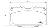 363700456034 Sada brzdových destiček, kotoučová brzda MAGNETI MARELLI