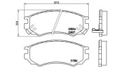 363700456055 Sada brzdových destiček, kotoučová brzda MAGNETI MARELLI