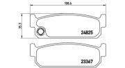 363700456067 Sada brzdových destiček, kotoučová brzda MAGNETI MARELLI