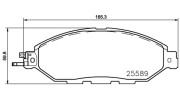 363700456103 Sada brzdových destiček, kotoučová brzda MAGNETI MARELLI