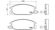 363700459015 Sada brzdových destiček, kotoučová brzda MAGNETI MARELLI