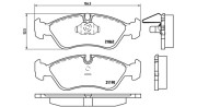 363700459017 Sada brzdových destiček, kotoučová brzda MAGNETI MARELLI