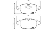 363700559043 MAGNETI MARELLI sada brzdových platničiek kotúčovej brzdy 363700559043 MAGNETI MARELLI