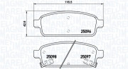 363700459080 Sada brzdových destiček, kotoučová brzda MAGNETI MARELLI