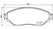 363700459082 Sada brzdových destiček, kotoučová brzda MAGNETI MARELLI