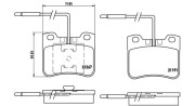 363700461047 MAGNETI MARELLI sada brzdových platničiek kotúčovej brzdy 363700461047 MAGNETI MARELLI