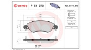 363700461070 Sada brzdových destiček, kotoučová brzda MAGNETI MARELLI