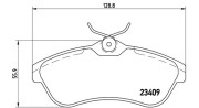 363700461075 Sada brzdových destiček, kotoučová brzda MAGNETI MARELLI