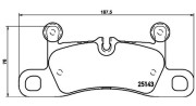 363700465042 Sada brzdových destiček, kotoučová brzda MAGNETI MARELLI