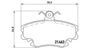 363700468008 Sada brzdových destiček, kotoučová brzda MAGNETI MARELLI