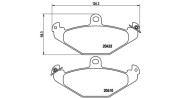 363700468017 Sada brzdových destiček, kotoučová brzda MAGNETI MARELLI