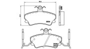 363700468019 Sada brzdových destiček, kotoučová brzda MAGNETI MARELLI