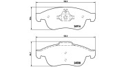 363700568050 Sada brzdových destiček, kotoučová brzda MAGNETI MARELLI