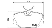 363700471004 Sada brzdových destiček, kotoučová brzda MAGNETI MARELLI