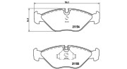 363700471005 Sada brzdových destiček, kotoučová brzda MAGNETI MARELLI