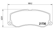 363700479004 Sada brzdových destiček, kotoučová brzda MAGNETI MARELLI