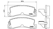 363700483015 Sada brzdových destiček, kotoučová brzda MAGNETI MARELLI