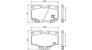 363700483026 Sada brzdových destiček, kotoučová brzda MAGNETI MARELLI