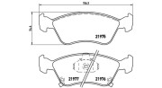 363700483041 Sada brzdových destiček, kotoučová brzda MAGNETI MARELLI