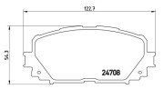 363700483101 Sada brzdových destiček, kotoučová brzda MAGNETI MARELLI