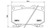 363700483108 Sada brzdových destiček, kotoučová brzda MAGNETI MARELLI