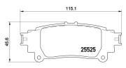 363700483132 Sada brzdových destiček, kotoučová brzda MAGNETI MARELLI