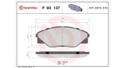 363700483137 Sada brzdových destiček, kotoučová brzda MAGNETI MARELLI