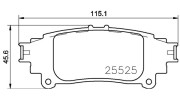 363700483153 Sada brzdových destiček, kotoučová brzda MAGNETI MARELLI