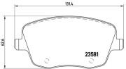 363700585057 Sada brzdových destiček, kotoučová brzda MAGNETI MARELLI