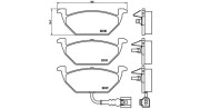 363700485072 Sada brzdových destiček, kotoučová brzda MAGNETI MARELLI