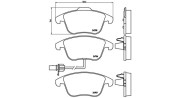 363700485113 Sada brzdových destiček, kotoučová brzda MAGNETI MARELLI