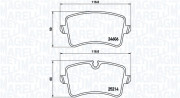 363700485118 Sada brzdových destiček, kotoučová brzda MAGNETI MARELLI