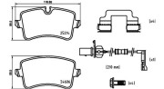 363700485150 Sada brzdových destiček, kotoučová brzda MAGNETI MARELLI