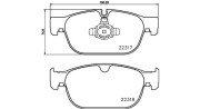 363700486027 Sada brzdových destiček, kotoučová brzda MAGNETI MARELLI