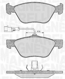 363916060101 Sada brzdových destiček, kotoučová brzda MAGNETI MARELLI