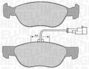 363916060104 MAGNETI MARELLI sada brzdových platničiek kotúčovej brzdy 363916060104 MAGNETI MARELLI