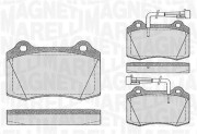 363916060107 Sada brzdových destiček, kotoučová brzda MAGNETI MARELLI