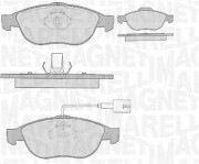 363916060108 Sada brzdových destiček, kotoučová brzda MAGNETI MARELLI