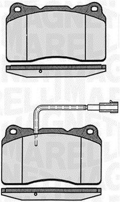 363916060110 Sada brzdových destiček, kotoučová brzda MAGNETI MARELLI