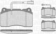 363916060113 Sada brzdových destiček, kotoučová brzda MAGNETI MARELLI