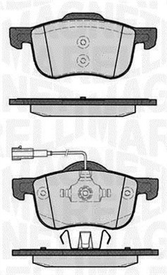 363916060115 Sada brzdových destiček, kotoučová brzda MAGNETI MARELLI