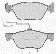 363916060118 Sada brzdových destiček, kotoučová brzda MAGNETI MARELLI