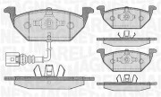 363916060132 Sada brzdových destiček, kotoučová brzda MAGNETI MARELLI