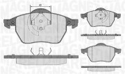 363916060137 Sada brzdových destiček, kotoučová brzda MAGNETI MARELLI